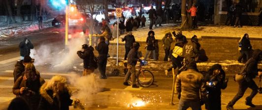 Manifestaciones en contra del ICE en Minneapolis. / Foto: AFP.