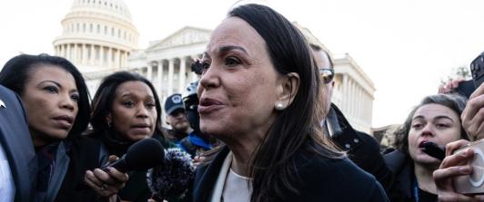 María Corina Machado se reunió con Trump en Washington.