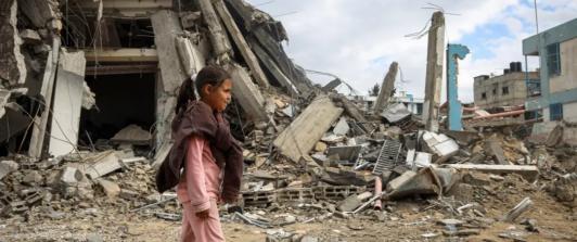 Testamento de niña palestina. / Foto: UN News.