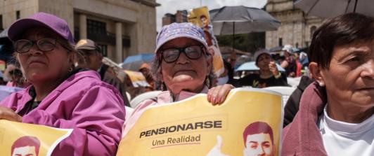 Pensiones para adultos mayores. / Foto: Presidencia.