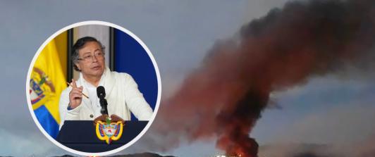 Petro sobre ataques a Venezuela. / Fotos: AFP y Presidencia.