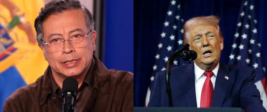 Petro y Trump. / Foto: AFP. 