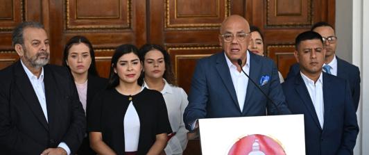 Jorge Rodríguez, Asamblea Nacional de Venezuela. / Foto: AFP.