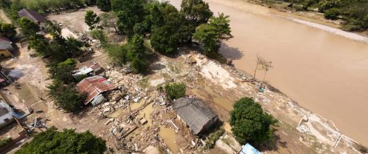 Gobierno interviene en Lebrija tras creciente del río que dejó un muerto y decenas de familias afectadas