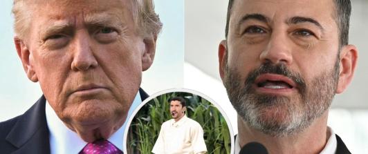 Kimmel responde críticas de Trump a Bad Bunny. / Fotos: AFP.