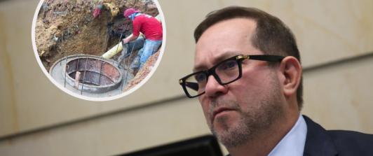 Lidio García en presunto caso de corrupción. / Fotos: Senado y Aguas de Bolívar.