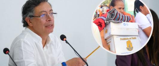 Presidente denuncia campaña política con ayudas humanitarias. / Fotos: Presidencia y UNGRD.