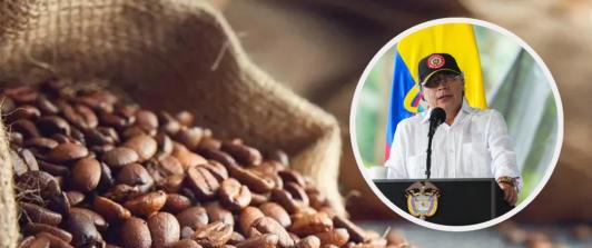 Presidente Petro sobre la exportación de café. / Foto: ProColombia y Presidencia.