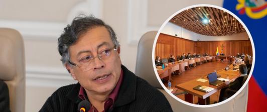 Petro sobre decisión de la Corte Constitucional y la emergencia económica. / Fotos: Presidencia y Corte Constitucional.