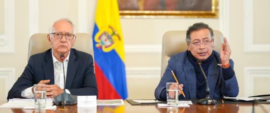 Petro defiende gestión de MinSalud. / Foto: Presidencia.