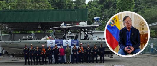 Petro sobre nueva incautación de cocaína en el Pacífico. / Fotos: Presidencia y X Gustavo Petro.