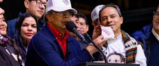 Presidente Petro sobre Thomas Greg & Sons. / Foto: Presidencia.