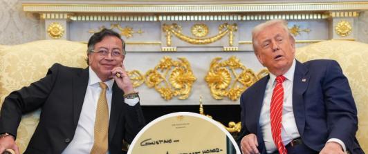 Petro y Trump en la Casa Blanca. / Foto: Presidencia.