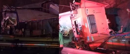 Choque múltiple de camiones obliga al cierre total de la vía Armenia–Cajamarca. Foto: X - @Mi_carro_Yyo