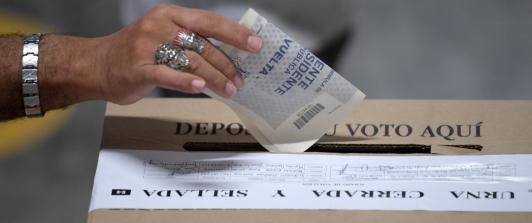 Seguridad para las elecciones en Colombia. / Foto: AFP.