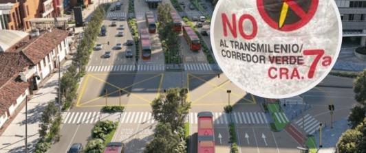 Protestas en el corredor verde. / Fotos: Alcaldía y Redes sociales.