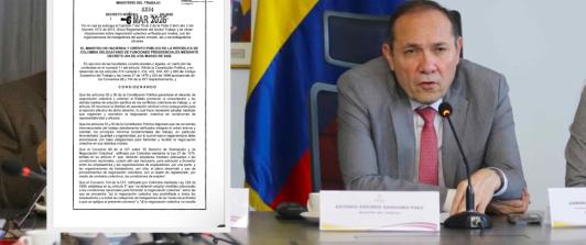 Gobierno expide decreto 0234 sobre libertad sindical. / Fotos: MinTrabajo.