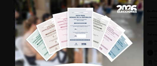 Fotografía de reverso de tarjetones electorales de la Registraduría Nacional