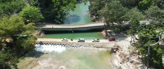 Gobierno instalará puente militar sobre el río Mendihuaca.