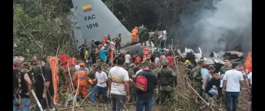 Aumenta a 68 el número de muertos por accidente del avión Hércules de la FAC en Putumayo
