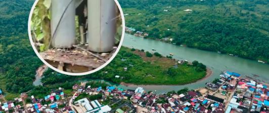 Desmantelan laboratorio de cocaína en Barbacoas. / Fotos: Radio Nacional y captura de pantalla.