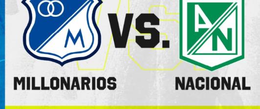 Millonarios vs. Nacional. / Foto: RTVC.