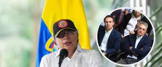 Petro sobre versión de presunto atentado contra gobernador de Antioquia y alcalde de Medellín. / Fotos: Presidencia y AFP.