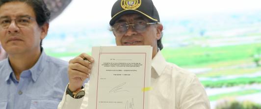Presidente Petro firma en Cereté la Ley de Jurisdicción Agraria.