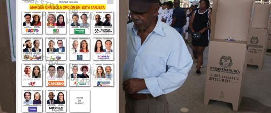 Tarjetón elecciones presidenciales. / Fotos: Registraduría y AFP.