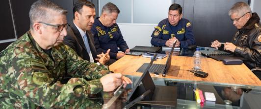 Reunión de defensa entre Colombia y Ecuador. / Foto: X MinDefensa.