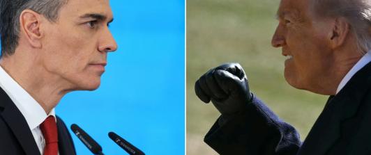 Sánchez prohíbe el uso del espacio aéreo a EE.UU. / Foto: AFP.