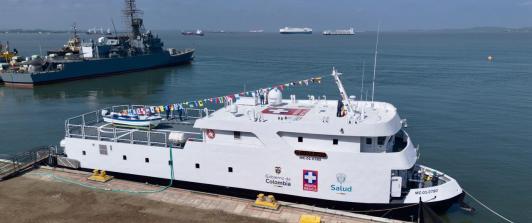 Zarpó el Buque Hospital Benkos Biohó hacia el Pacífico.