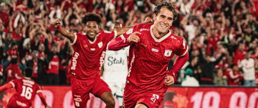 América de Cali en Bogotá. / Foto: X América de Cali.