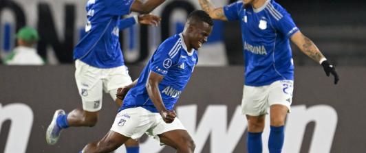 Victoria de Millonarios en la Copa Sudamericana. / Foto: AFP.
