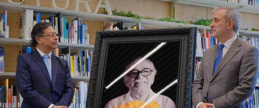 Colombia donó a Barcelona fotografía de Gabriel García Márquez