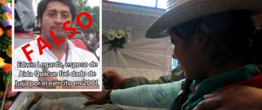 Edwin Legarda, esposo de Aida Quilcué. / Foto: AFP y Redes sociales.