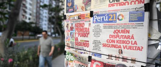 Elecciones presidenciales de Perú se reanudaron este lunes.