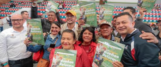 Entrega de Tierras en Boyacá. / Foto: ANT.