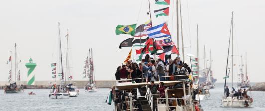 Flotilla rumbo a Gaza. / Foto: AFP.
