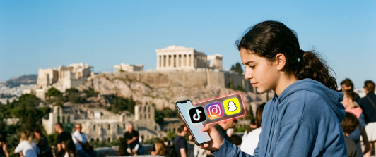 Grecia prohibirá el uso de redes sociales a menores de 15 años