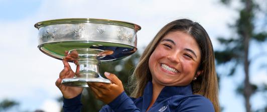 María José Marín hace historia en EE. UU, siendo la primera latina en ganar el torneo aficionado femenino de golf