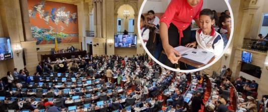 Mesada 14 en Cámara de Representantes. / Fotos: Cámara de Representantes y Radio Nacional.