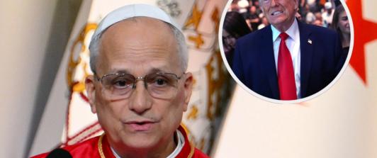 Papa León XIV le responde a Trump. / Fotos: AFP.