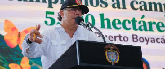 Presidente Petro en Puerto Boyacá. / Foto: Presidencia.