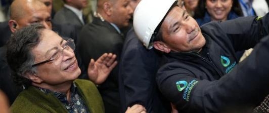 Petro responde a abucheos. / Foto: Presidencia.