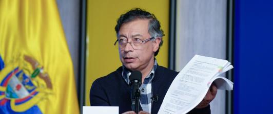 Presidente Gustavo Petro denuncia red internacional para desestabilizar su Gobierno