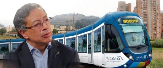 Presidente Petro defiende el Regiotram para Bogotá y señala a los monopolios del transporte