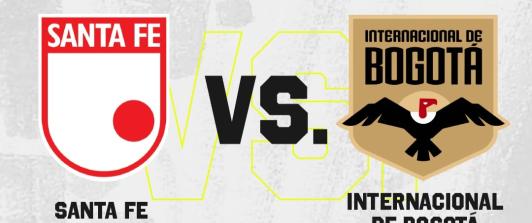 Santa Fe vs. Inter de Bogotá. 