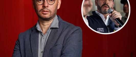 Gabriel Becerra cuestiona a Abelardo. / Fotos: Cámara de Representantes y AFP.