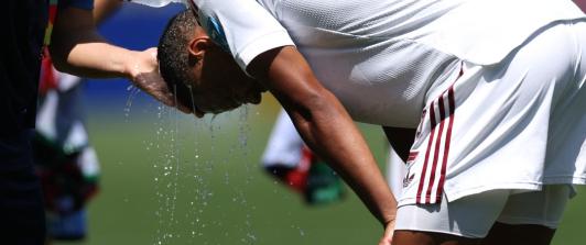 Ola de calor en el Mundial. / Foto: AFP.